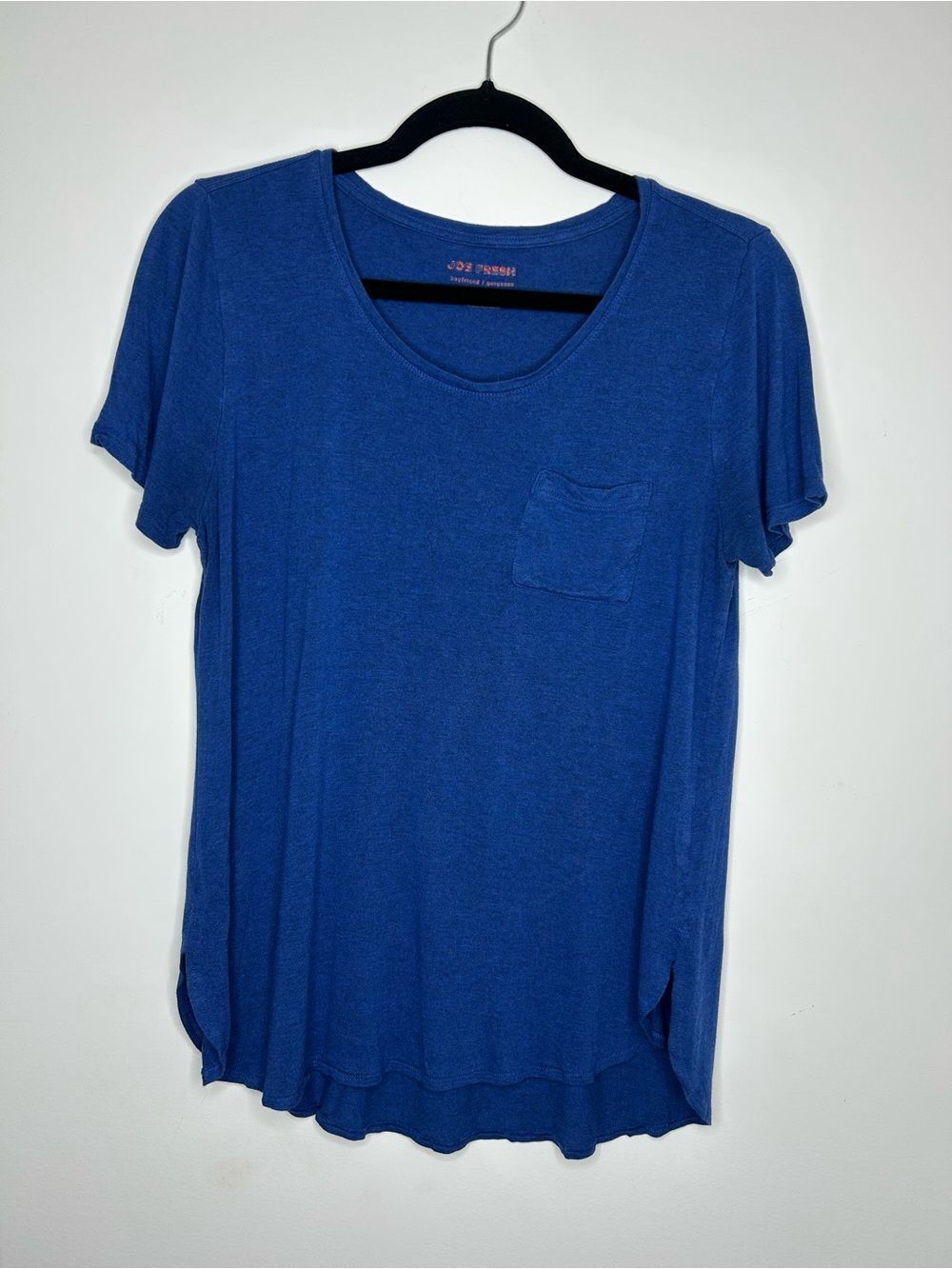 Joe Fresh Boyfriend T-Shirt with Pocket Blue Size Medium